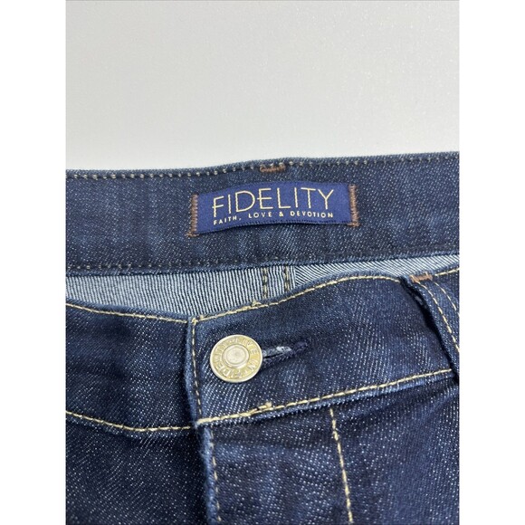 Fidelity Lily Bootcut Jeans Women’s 33 Viper Rinse Dark Wash Denim 34x32 - Picture 3 of 10
